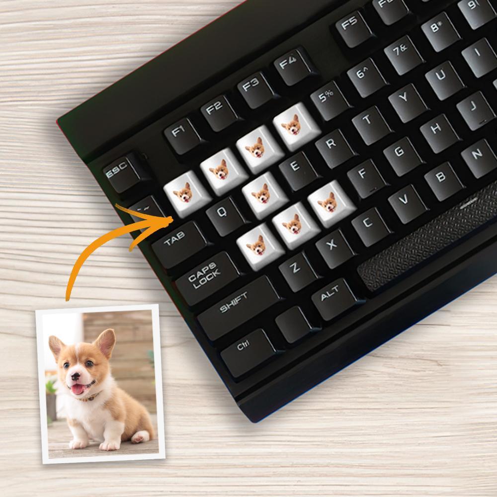 Custom Keycaps With Your Pet Face Custom Cherry Mx Keycaps Gifts for Pet Lovers - Giftlab