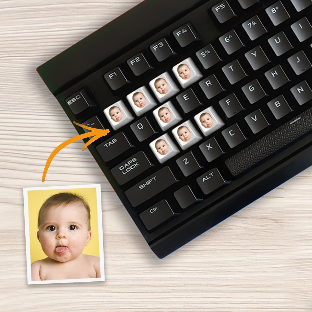 Custom Photo Keycap Custom Mechanical Keyboard Keycaps Gifts for Him - Giftlab