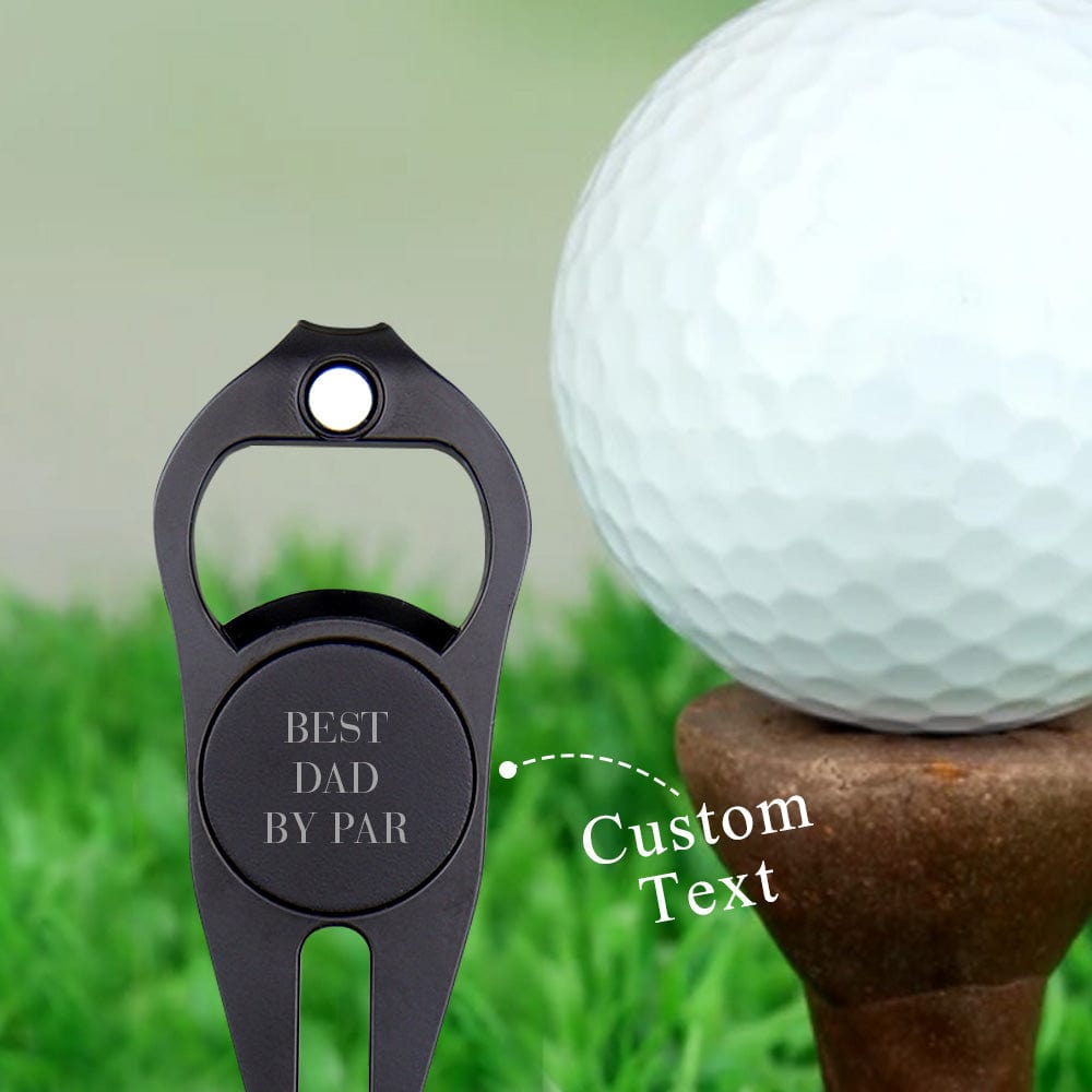 Custom Golf Ball Marker Personalized Bottle Opener Multipurpose Golf Fork Metal Custom Gift for Golf Lover - Giftlab