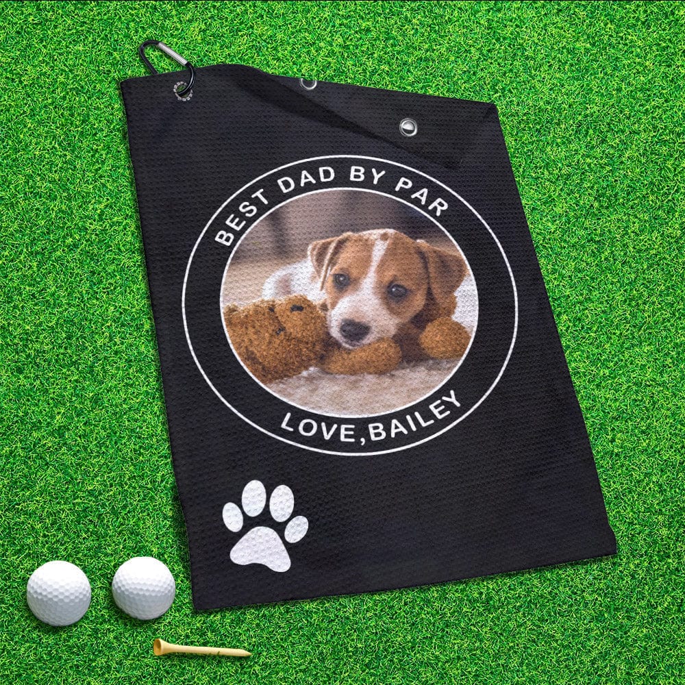 Printed Golf Towel Custom Golf Towel Sports Towel Gifts for Pet Lovers - Dog Paw Print - Giftlab