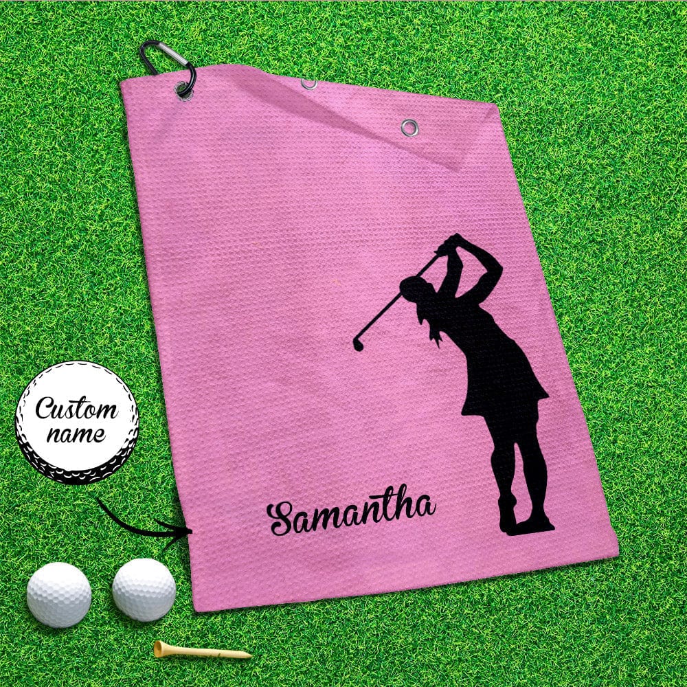 Personalised Golf Towel With Names Golf Gifts for Her - Giftlab