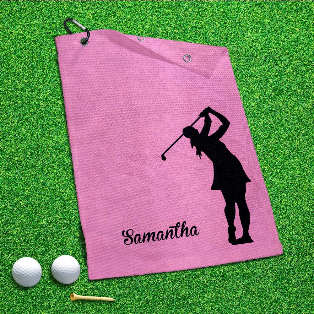 Personalised Golf Towel With Names Golf Gifts for Her - Giftlab