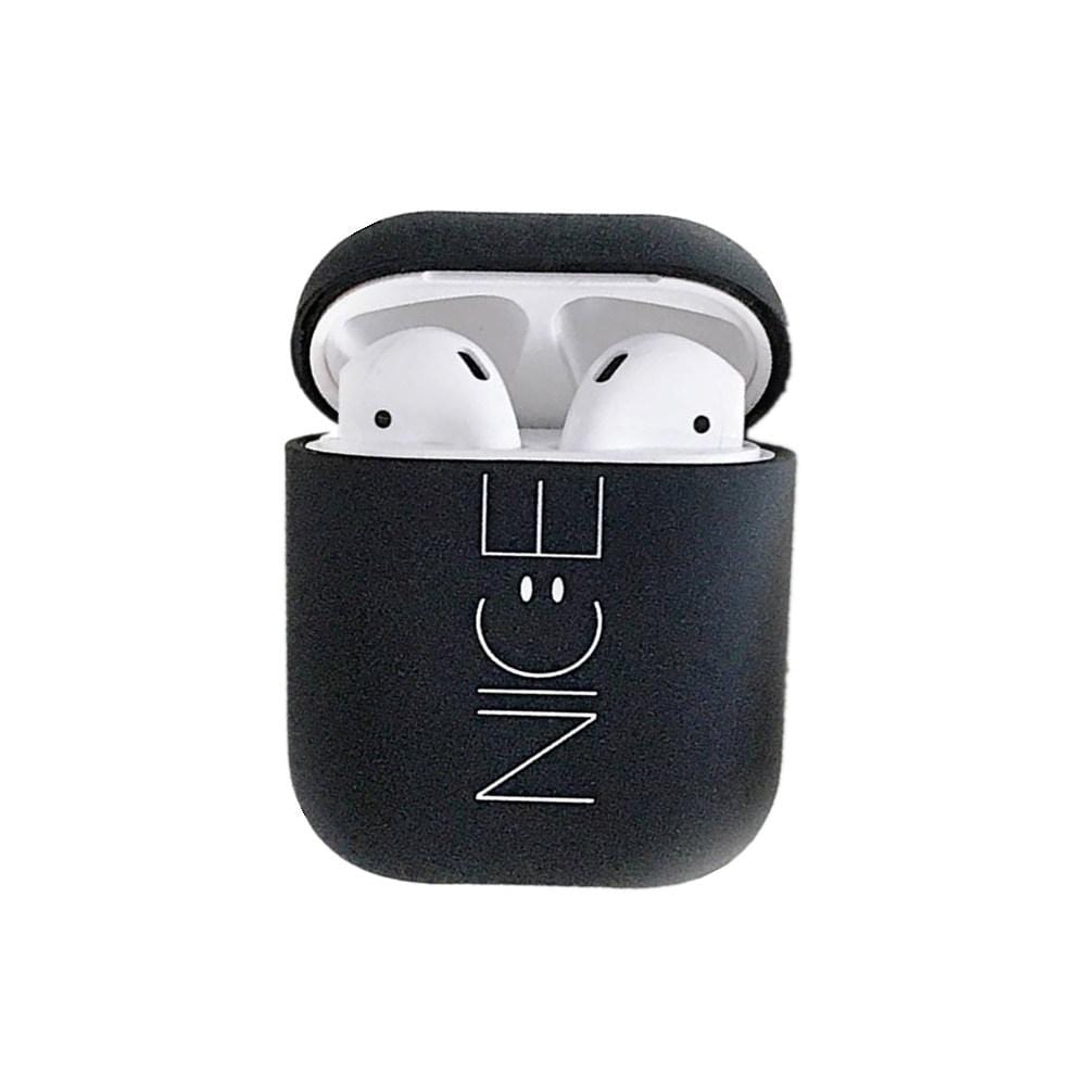 Alphabet Nice Black AirPods Earphone Case - Giftlab
