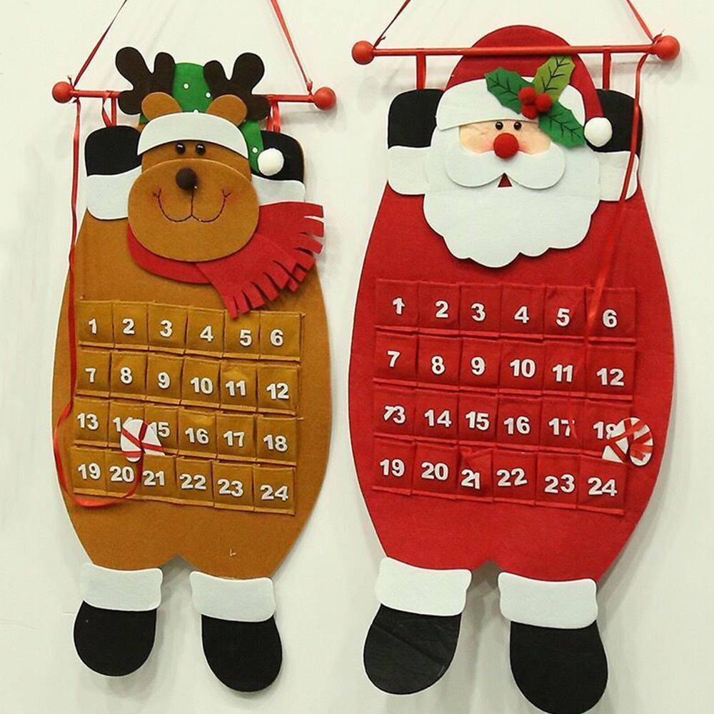 Christmas Advent Calendar 3D Hanging Advent Countdown Calendar - Giftlab