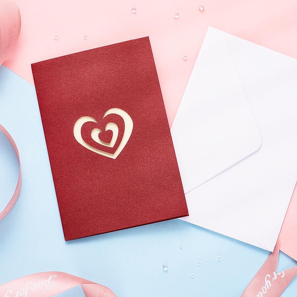 Mother's Day Greeting Card 3D Creative Greeeting Card - "I Love Mom" - Giftlab