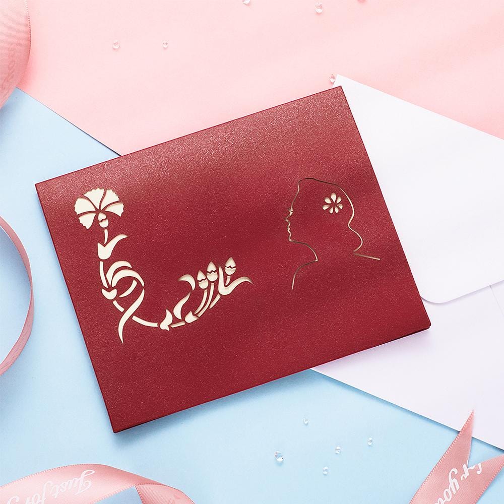 Mother's Day Card - "I Love Mom" Theme 3D Creative Card - Giftlab