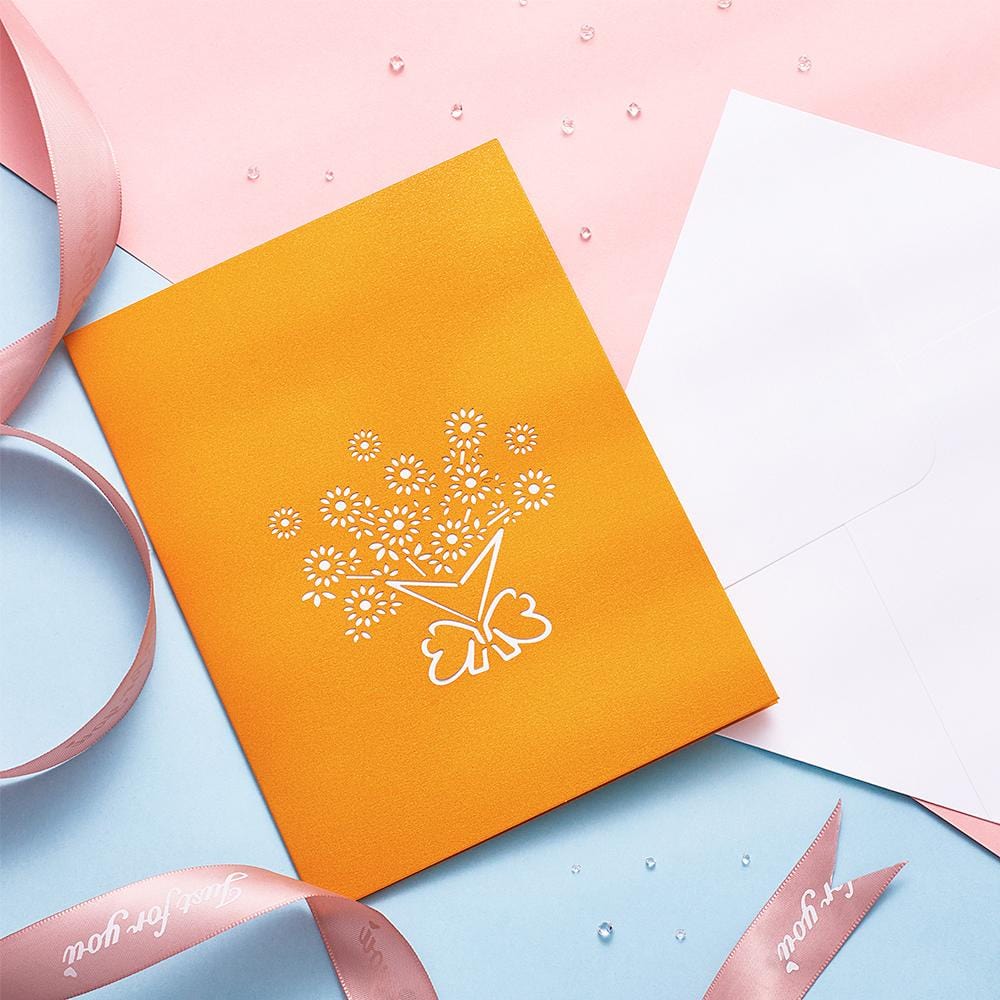 Sunflower Birthday Card Mother's Day Card - 3D Flower - Giftlab