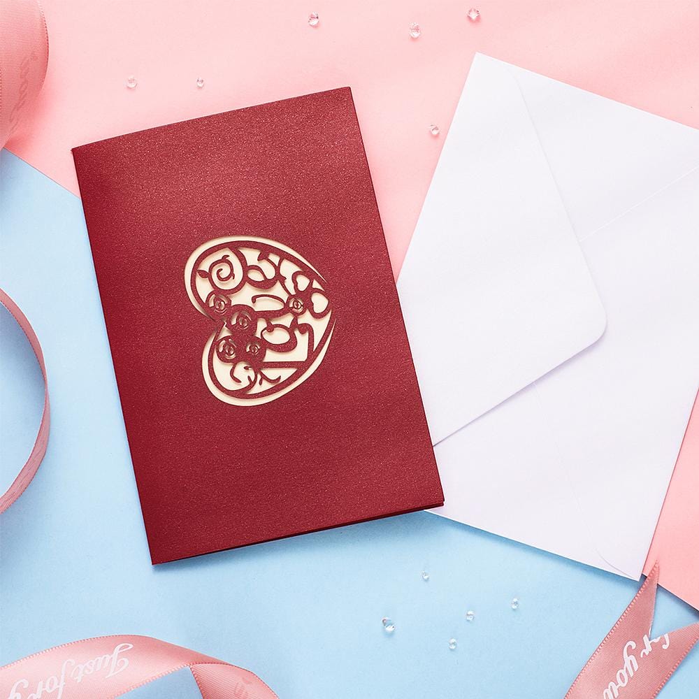 Happy Mother's Day Card with Heart - 3D Creative Card - Giftlab