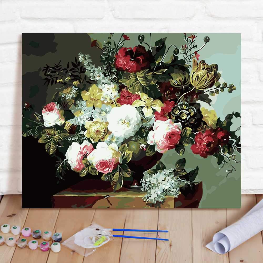 Paint By Numbers Custom Paint By Number Kits - Flowers - Giftlab