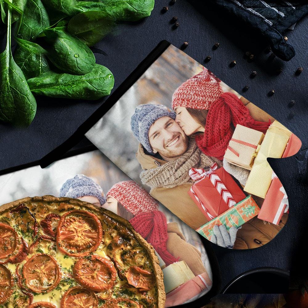 Custom Oven Mitts & Pot Holders Set Baking Set Kitchen Gift Valentine' Day Gifts For Couple - Giftlab