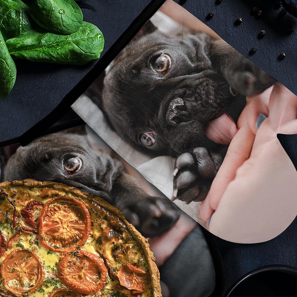 Custom Oven Mitts & Potholders Set Baking Set Kitchen Gift For Dog Lovers - Giftlab
