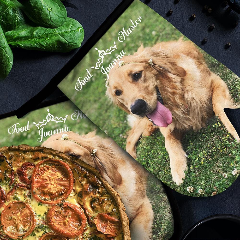 Dog Memorial Gift Custom Oven Mitts & Pot Holders Set Baking Set Kitchen Gift - Giftlab