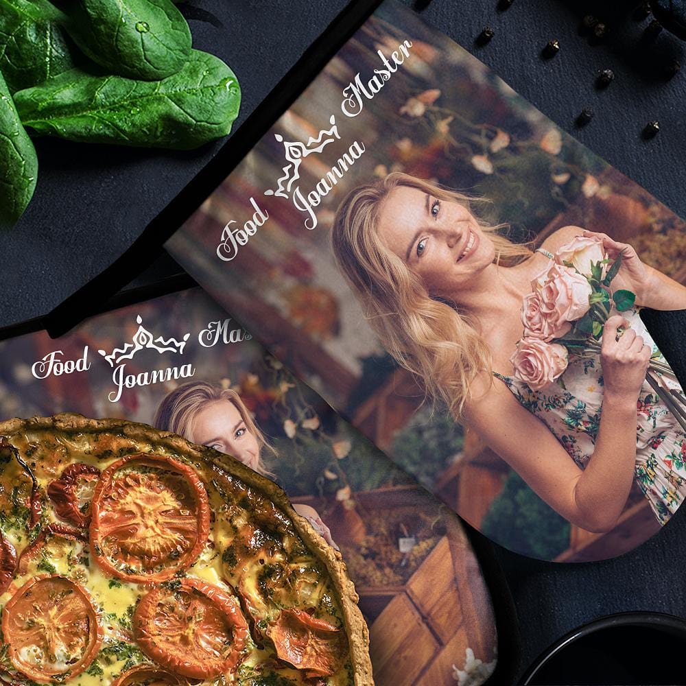 Personalized Oven Mitts & Pot Holders Set Baking Set Kitchen Gift For Her - Giftlab