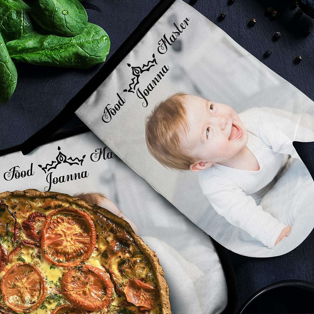 Custom Oven Mitts & Pot Holders Set Baking Set Kitchen Gift For New Mom - Giftlab