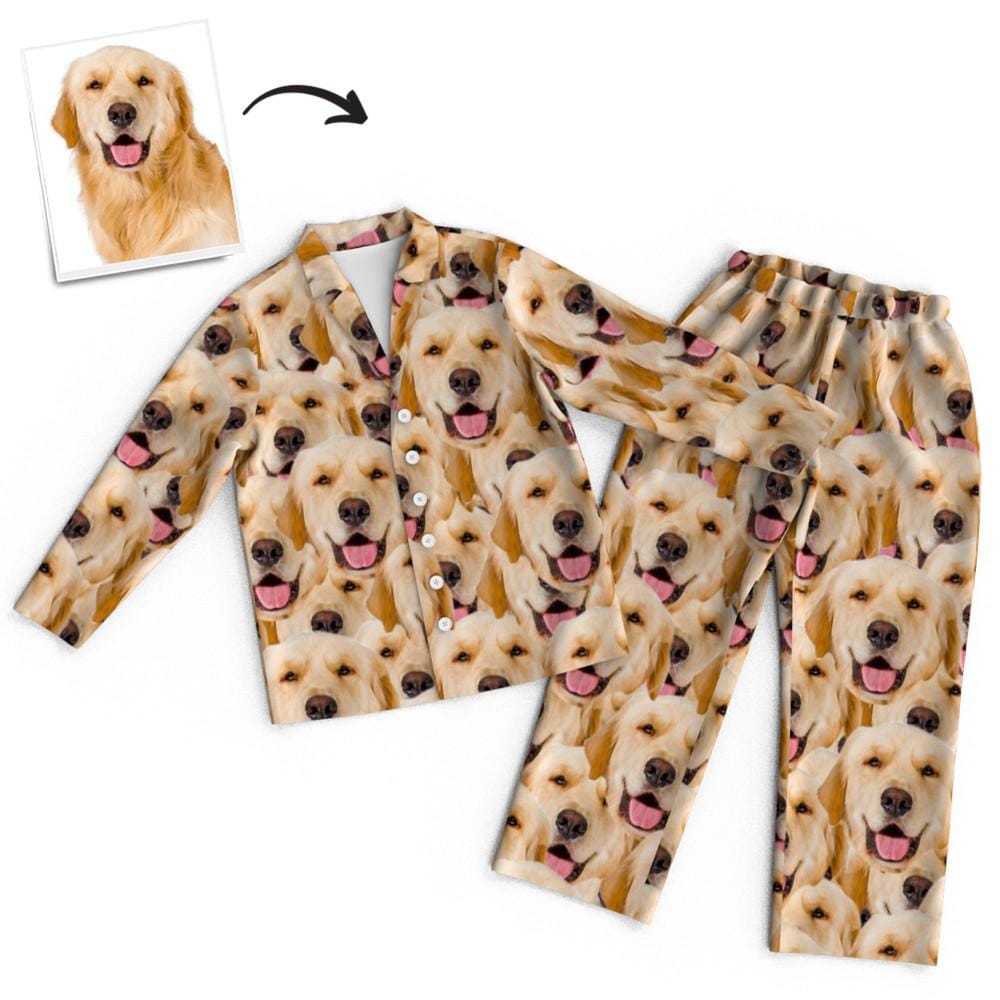 Mother's Day Pajamas Custom Face Pajamas Dog Face Pajama Pet Memorial Gifts - Giftlab