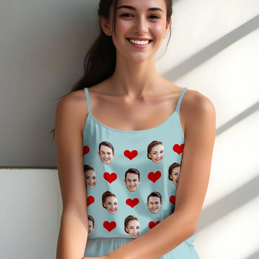 Custom Pajamas with Face Sleepwear Pants Gifts for Pet Lover Up to 2 Faces - 5 Colors - Giftlab