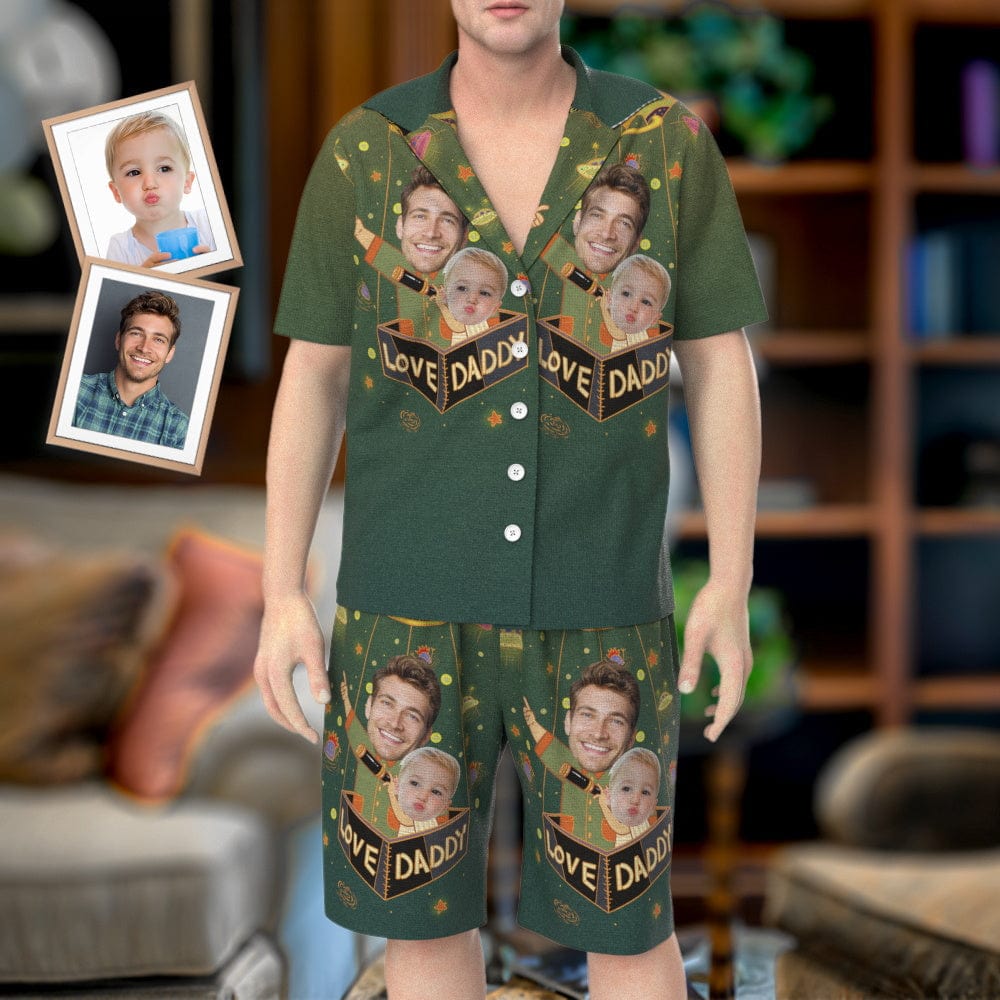 Custom Pajamas Set Love Daddy Pajamas Funny Father's Day Gift - Giftlab