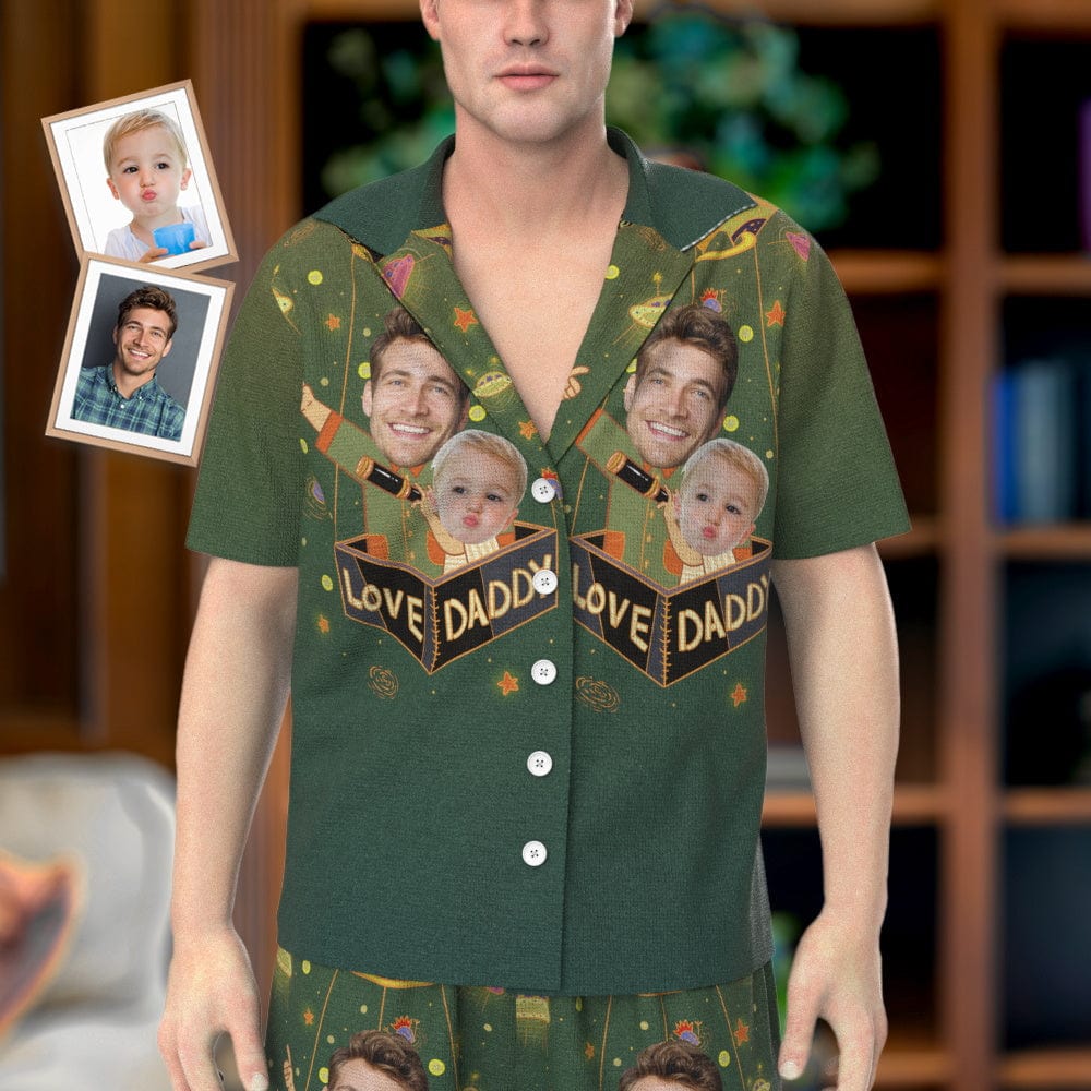 Custom Pajamas Set Love Daddy Pajamas Funny Father's Day Gift - Giftlab