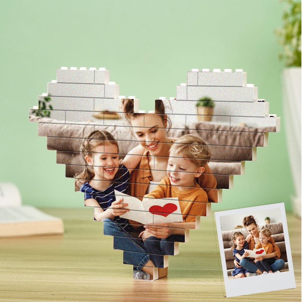 Mother's Day Gifts Custom Photo Building Brick Personalized Music Code Block - Giftlab