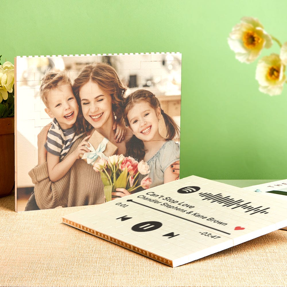 Photo Building Brick Personalized Mother's Day Building Block Gifts for Mom - Giftlab