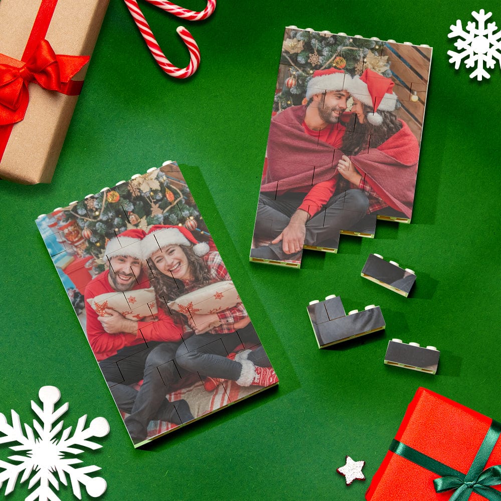 Christmas Gifts Personalized Brick Rectangle Building Photo Block Spotify Code Custom Text Frame - Giftlab