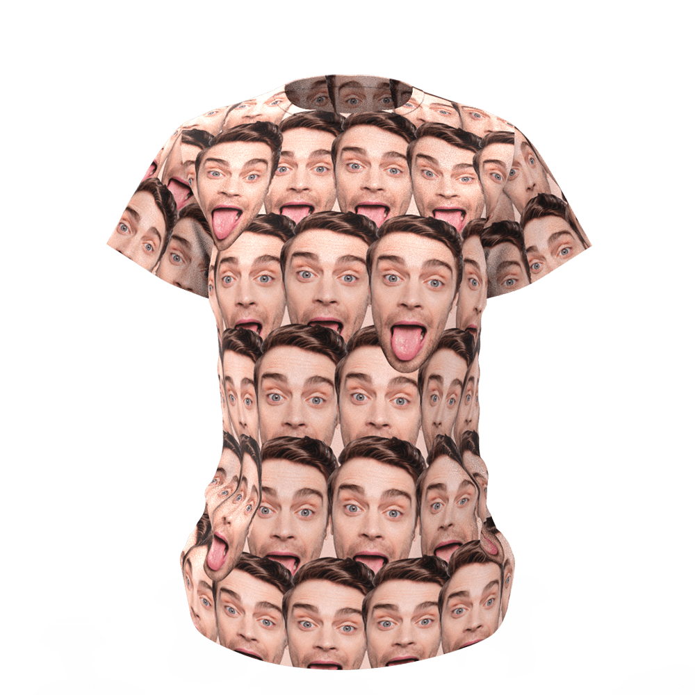 Face T-shirt Custom Shirt Gift For Her Birthday Gift Anniversary Gifts - Giftlab