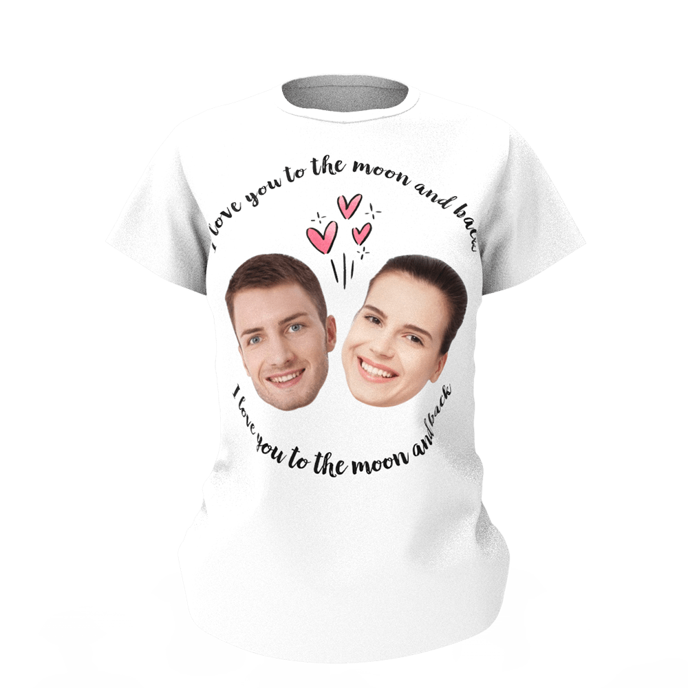 Custom Face T-shirt Gift For Lovers - Giftlab