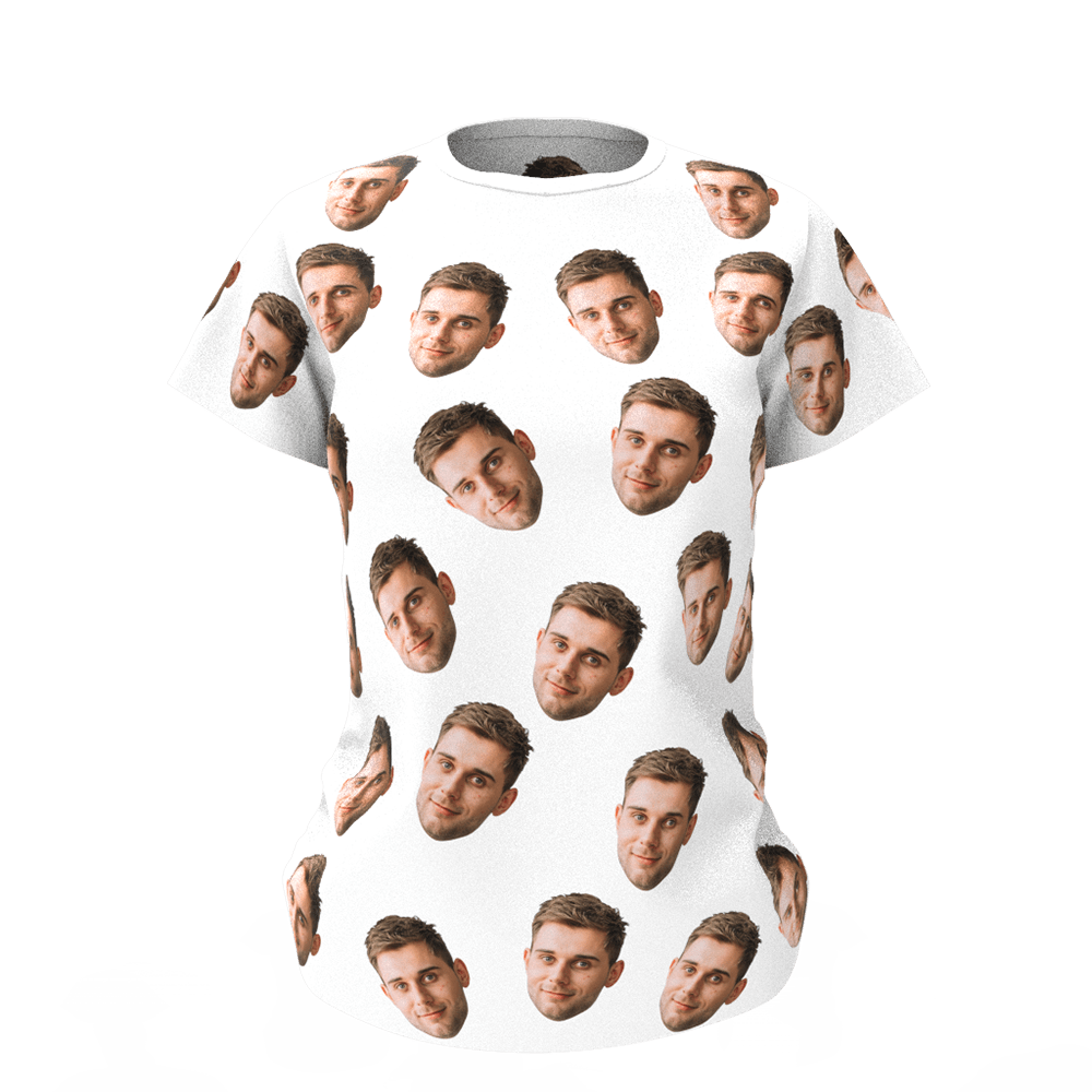 Custom Faces T-shirt Funny Girlfriend Gift - Giftlab