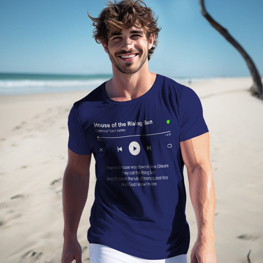 Custom Your Favorite Song T-Shirt Personalized Music T-shirt Gifts for Music Lovers - Giftlab