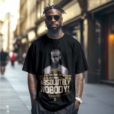 Custom Photo Vintage T-shirt Personalized Fashion Portrait Rap Tee with Name