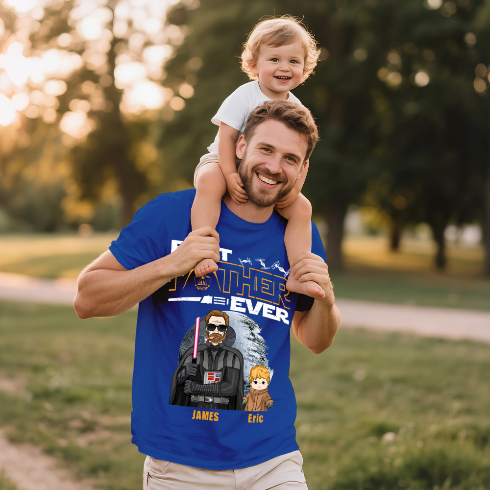 Personalized Best Dad Ever Shirt Gift For Dad - Custom Father's Day Gift