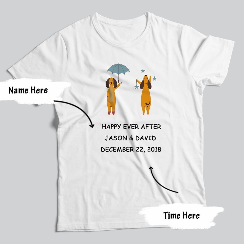 Gifts For Gay Couples Custom LGBT Shirt Custom Anniversary T-shirt - Giftlab