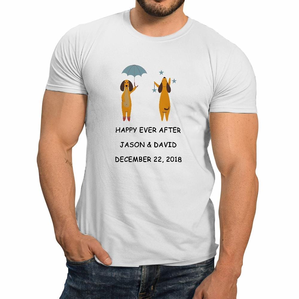 Gifts For Gay Couples Custom LGBT Shirt Custom Anniversary T-shirt - Giftlab