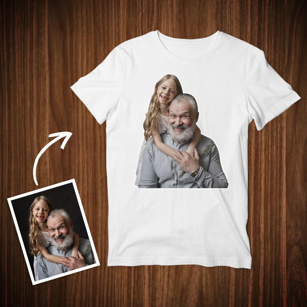 Custom Photo T-shirt Birthday Gifts for Grandpa - Giftlab