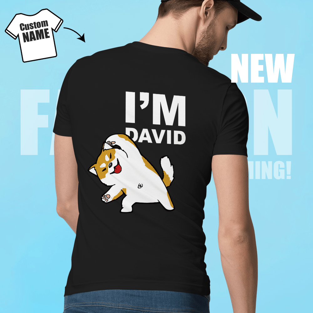 Custom Shirt Cartoon Gifts for Cat Lovers Custom Name T-shirt Women's - Giftlab