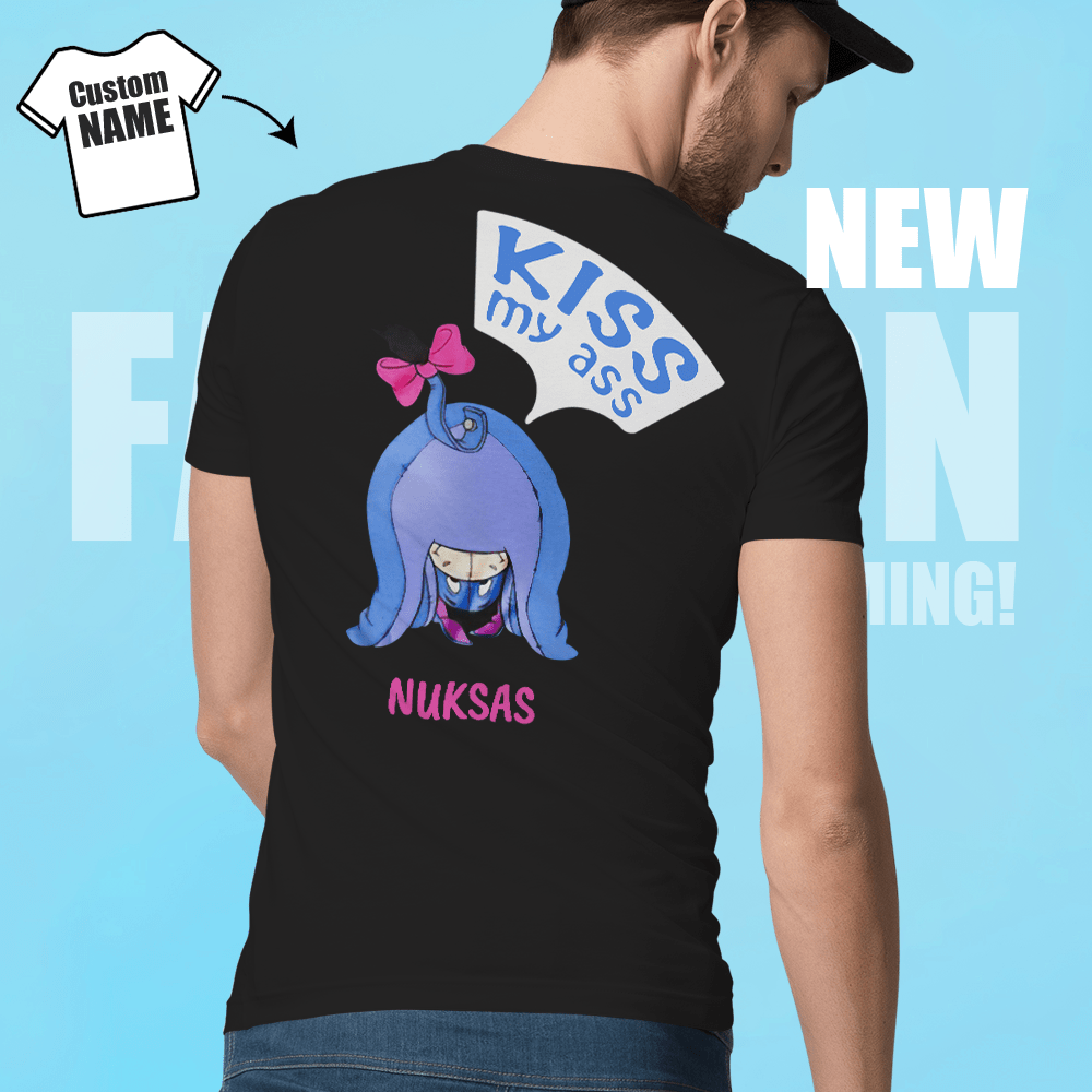 Personalized Shirts With Names On Them Donkey Cartoon Print Shirt - Giftlab