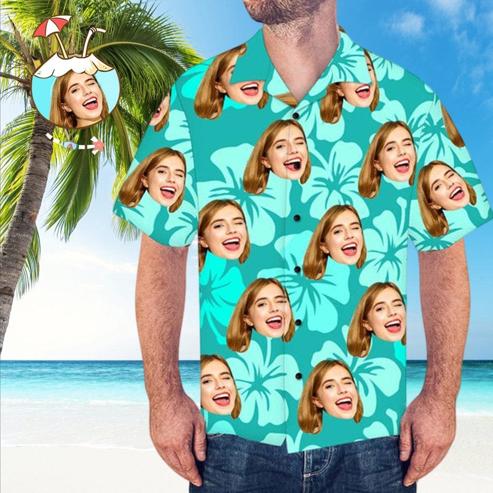 Custom Hawaiian Shirts with Face Gift For Husband - Giftlab
