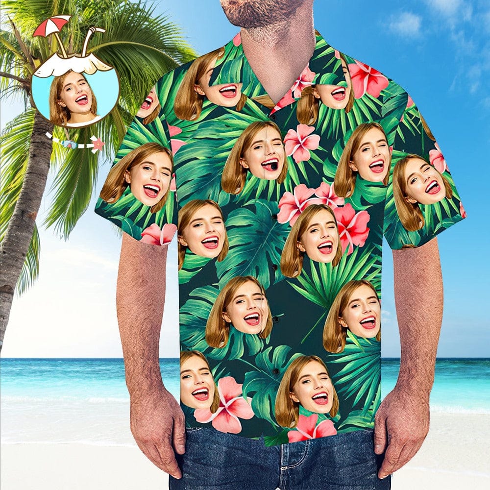 Custom Hawaiian Shirts with Face Gift For Him - Giftlab