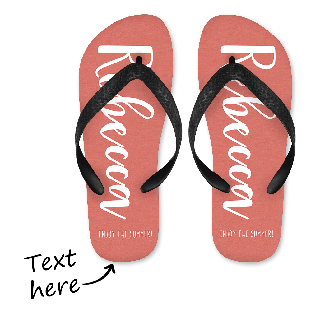 Custom Flip Flop Custom Gift  - Name/Text - Giftlab