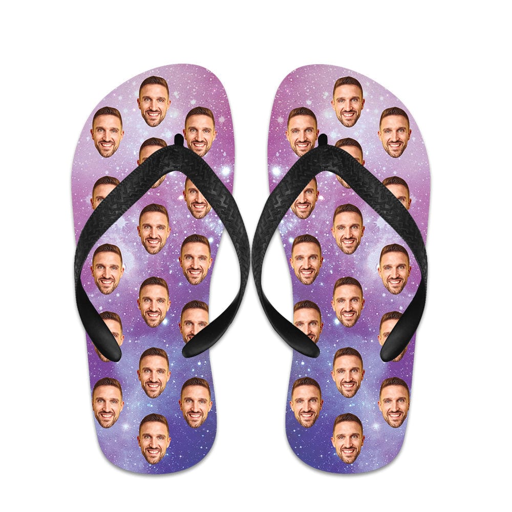 Photo Flip Flops Personalized Tie Dye Flip Flops Summer Beach Slide Sandals - Giftlab