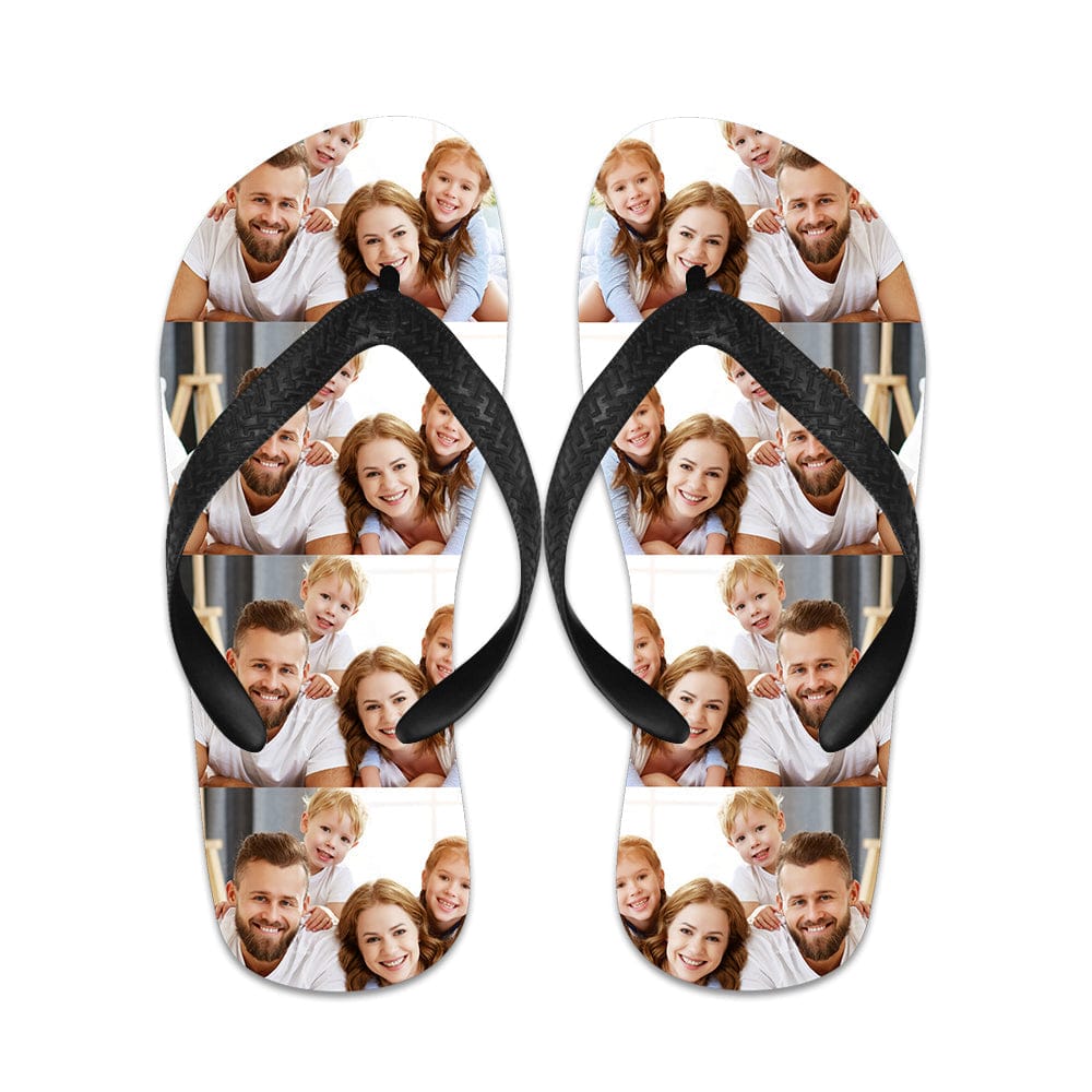 Photo Flip Flops Personalized Flip Flops Summer Beach Slide Sandals - Giftlab