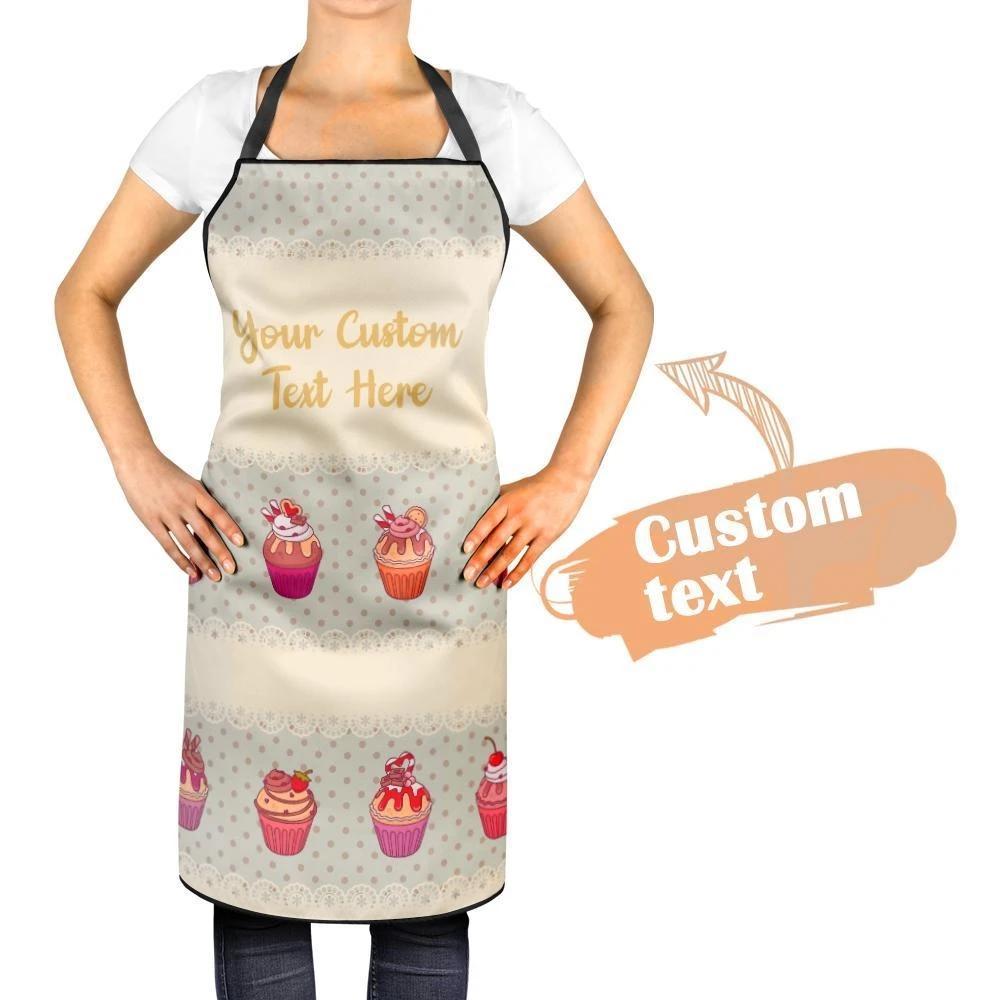 Custom Engraved Apron Kitchen Gift - Cupcake - Giftlab