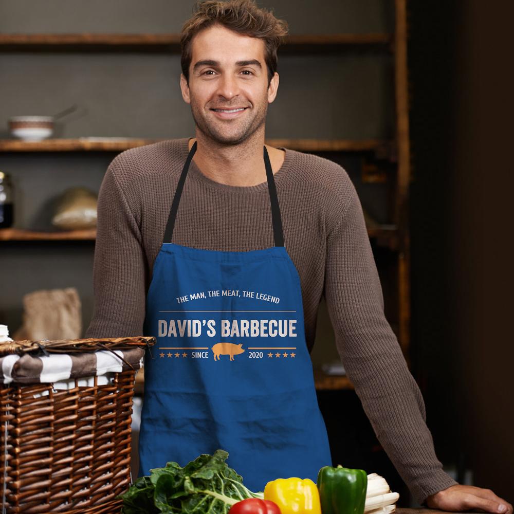 Custom Apron with Name Kitchen Gift For Chef - Giftlab