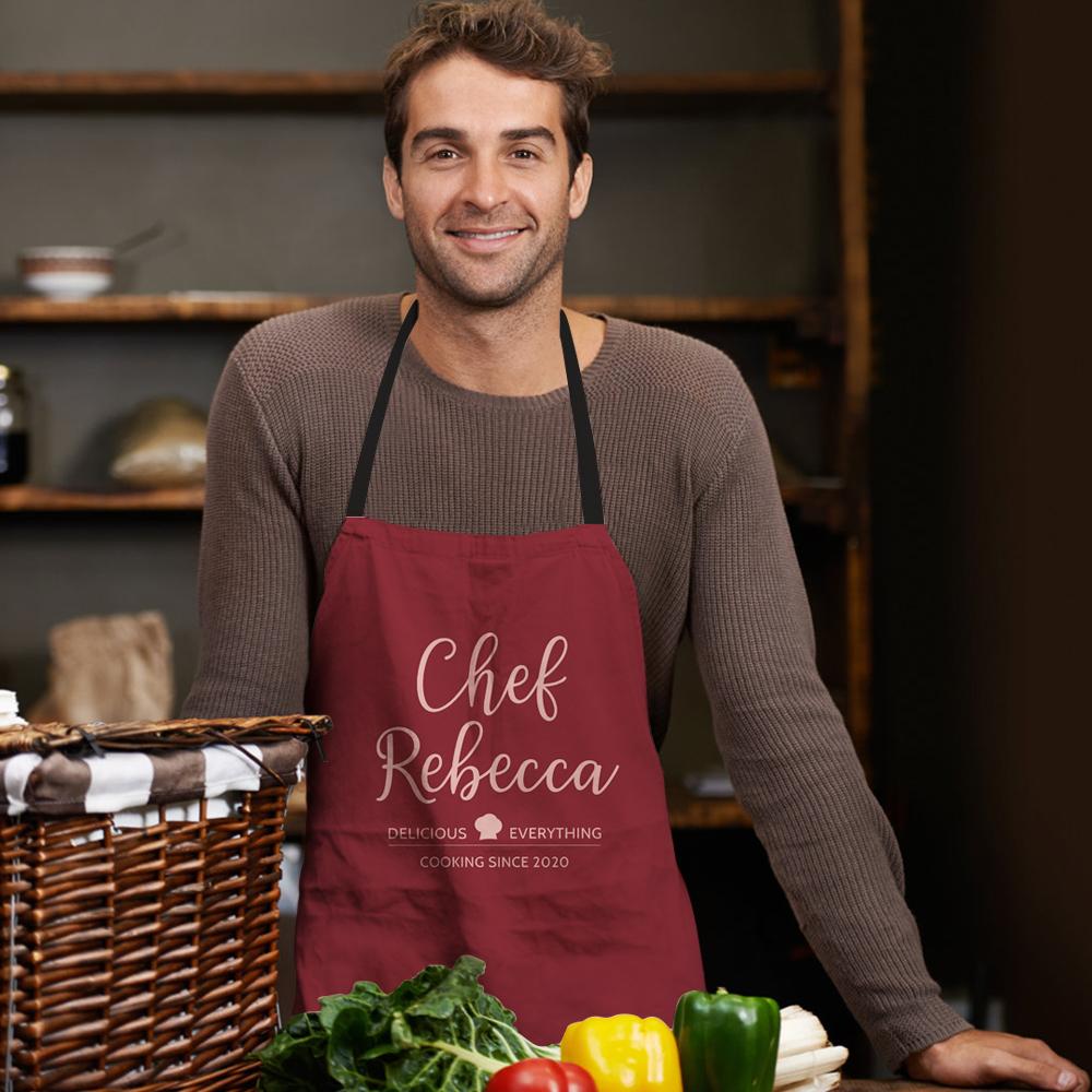 Custom Engraved Apron Kitchen Gift For Chef - Giftlab