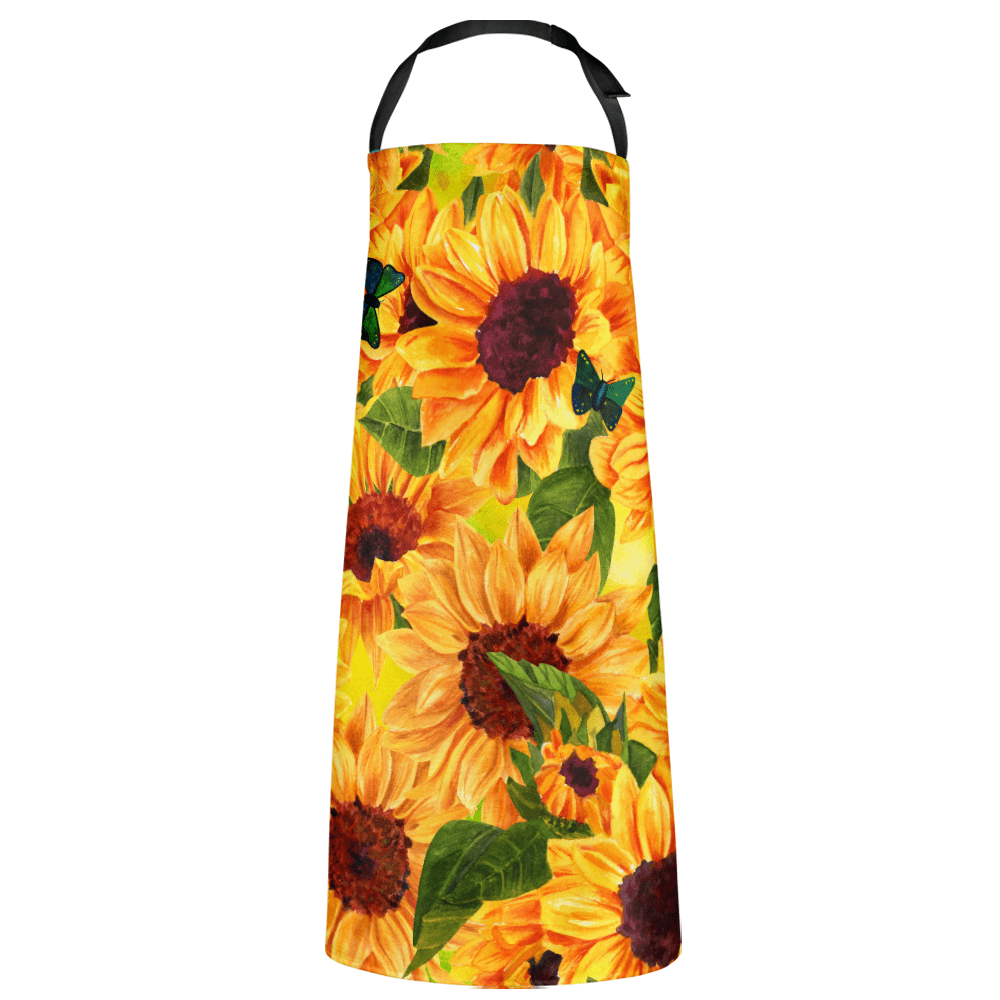 Personalized Photo Arpon Funny Apron Sunflower Family Gifts - Giftlab