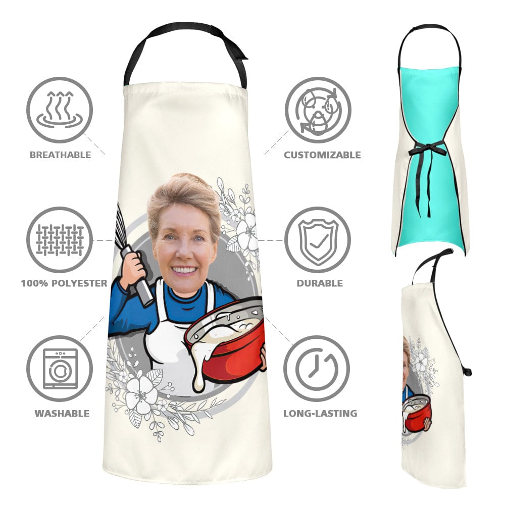 Personalized Photo Apron Perfect Mother's Day Gift for Her - Giftlab