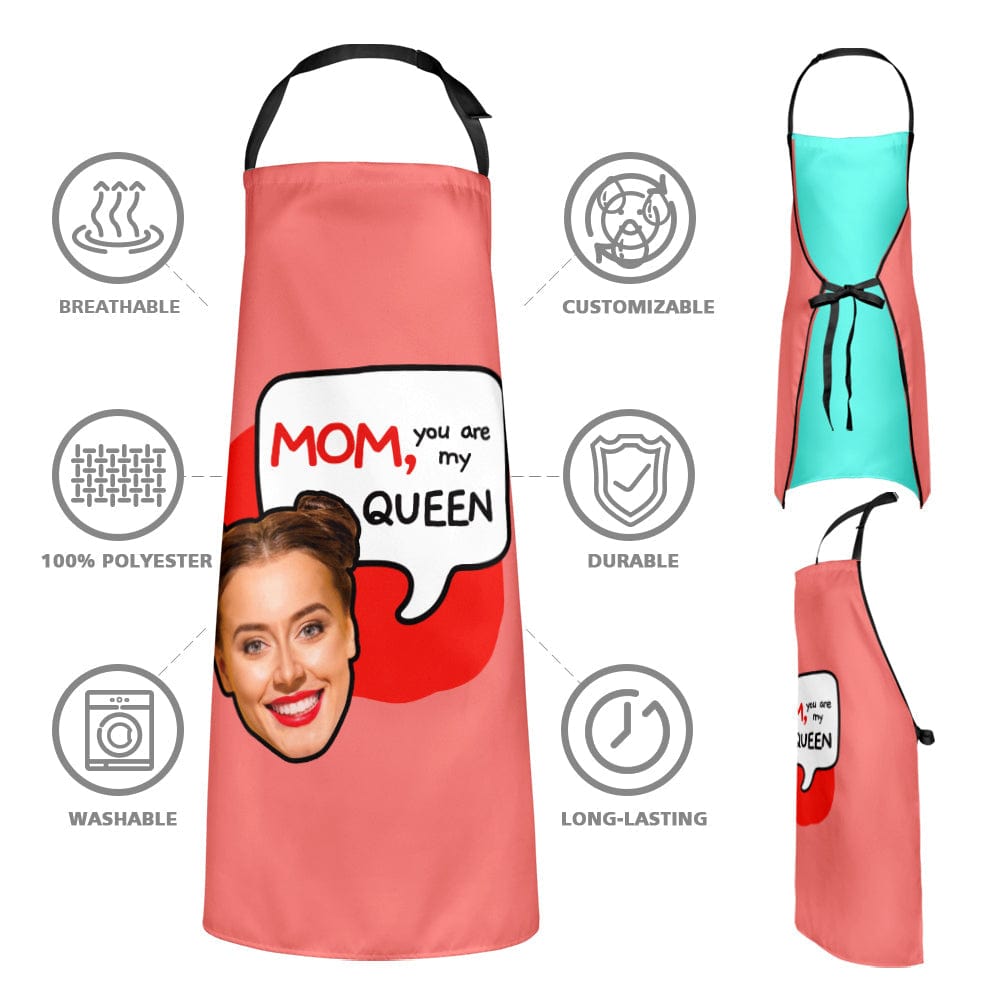 Custom Mother's Day Apron Personalized Photo Apron Gift for Mom - Giftlab