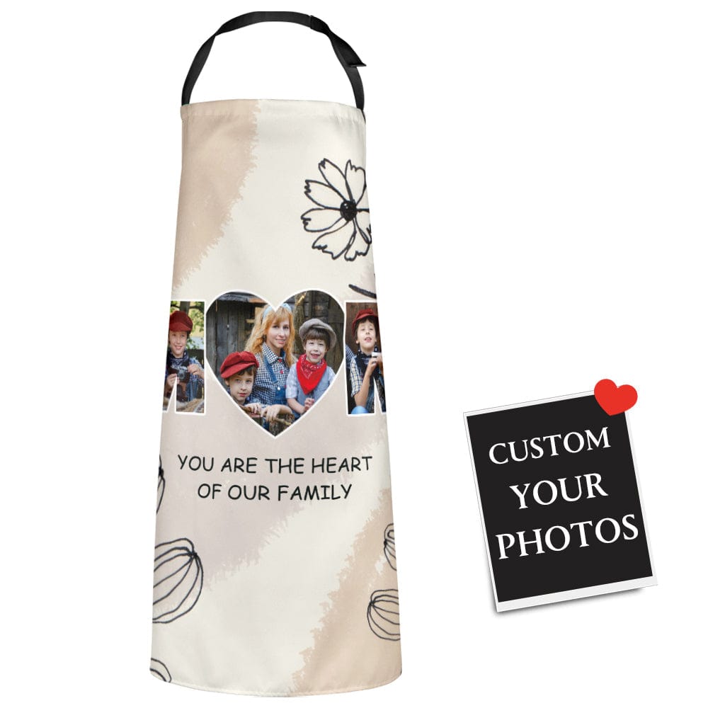 Mother's Day Custom Photo Apron Best Gifts for Mom - Giftlab