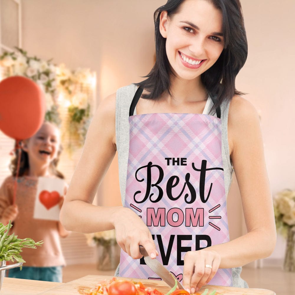 Mother's Day Apron Personalized Apron with Name - the Best Mom Ever Apron - Giftlab