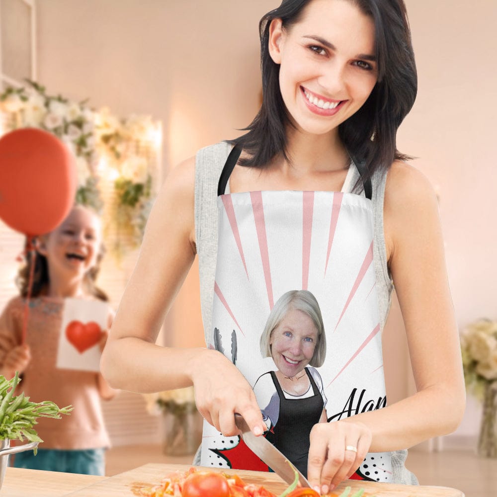 Mother's Day Apron Personalized Face Apron the Best Gifts for Mom - Giftlab